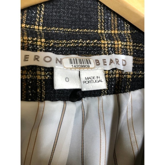 Veronica Beard Oria Dickey Blazer Plaid 0 - Picture 6 of 14